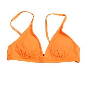 NWT | Amazon Essentials Vibrant Orange Triangle String Bikini Top | UPF 50+ | XS